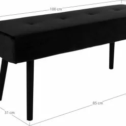 Tuotemerkit Skiby Bench - Musta 9 Tuotemerkit Skiby Bench - Musta -Keittiö- ja ruokapöytätuolit Försäljningsbutik af786b1c3fcec7c6e0393135b0acb22631