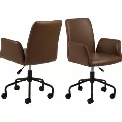 Tuotemerkit Naya Työtuoli - Ruskea PU -Keittiö- ja ruokapöytätuolit Försäljningsbutik b2f43e87a6fc35cb5cee1ed49bb685131e 1