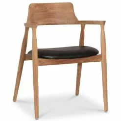 Tuotemerkit Caraca Nojatuoli Tiikkia - Musta PU