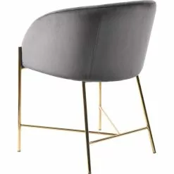 Tuotemerkit Nelson Nojatuoli - Tummanharmaa/kulta -Keittiö- ja ruokapöytätuolit Försäljningsbutik ba940c6153ed5845e15da5a3de1dc770a4