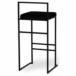 Tuotemerkit Aston Baarijakkara - Musta Sametti / Musta -Keittiö- ja ruokapöytätuolit Försäljningsbutik bbec7cae71842f813585a818f6d997c6bb