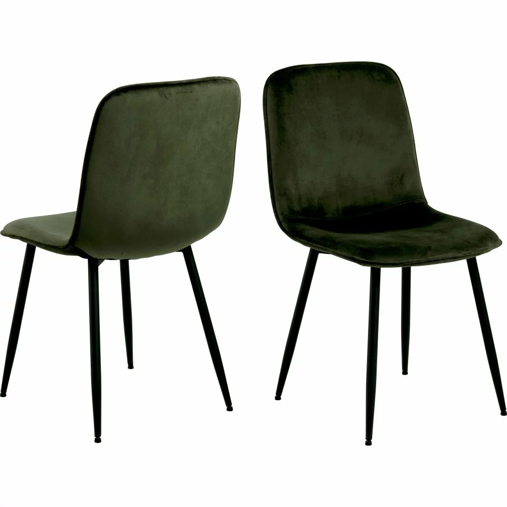 Tuotemerkit Delmy Ruokapöydän Tuoli - Vihreä 3 Tuotemerkit Delmy Ruokapöydän Tuoli - Vihreä