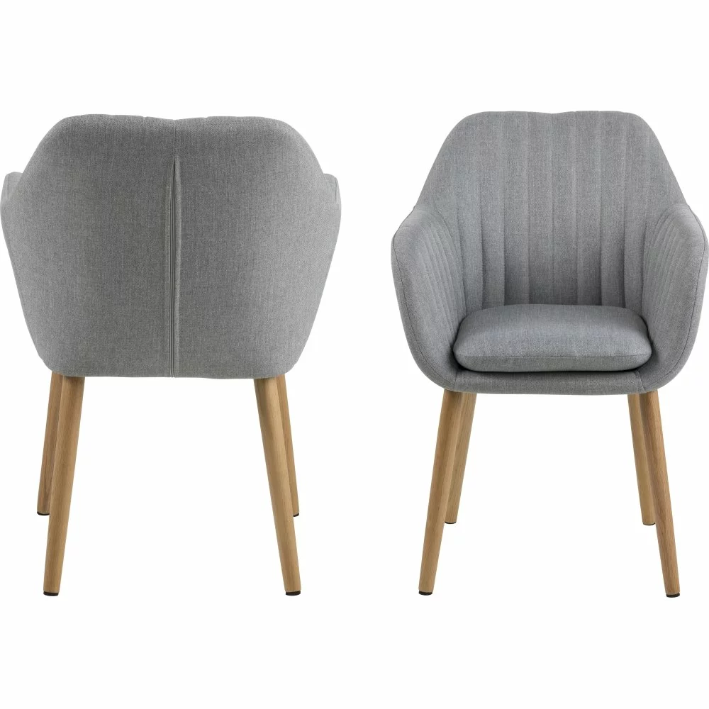 Tuotemerkit Emilia Nojatuoli - Vaaleanharmaa 5 Tuotemerkit Emilia Nojatuoli - Vaaleanharmaa - Bild 3