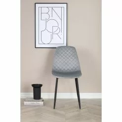 Tuotemerkit Bridge Diamond Ruokapöydän Tuoli - Harmaa Sametti -Keittiö- ja ruokapöytätuolit Försäljningsbutik bf9be3b115d71332badc9a186a5eeb7100