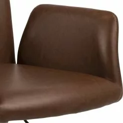 Tuotemerkit Naya Työtuoli - Ruskea PU -Keittiö- ja ruokapöytätuolit Försäljningsbutik c074b6e084aa07aae430f43ffcb9e16951