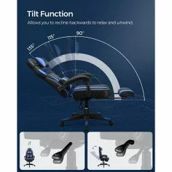 Tuotemerkit Vilhelm Työtuoli - Musta/sininen -Keittiö- ja ruokapöytätuolit Försäljningsbutik c1aa4bea7219c5184aadd49b06fbe725c4