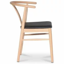 Tuotemerkit Abisko Tuoli - Puu/musta PU -Keittiö- ja ruokapöytätuolit Försäljningsbutik c6bd5b6621805d8d024fa6ef4444d63804