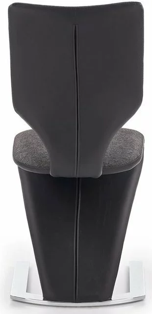 Tuotemerkit Zackary Ruokatuoli - Harmaa/musta (kangas/PU) - Kromi 6 Tuotemerkit Zackary Ruokatuoli - Harmaa/musta (kangas/PU) - Kromi - Bild 4