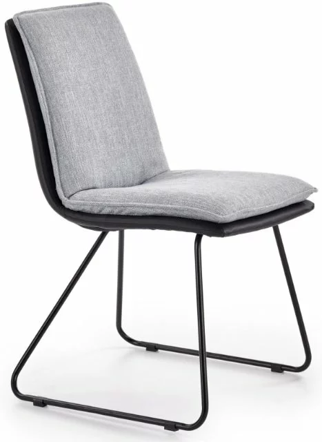 Tuotemerkit Veronika Ruokapöydän Tuoli - Vaaleanharmaa/musta (kangas/PU) 3 Tuotemerkit Veronika Ruokapöydän Tuoli - Vaaleanharmaa/musta (kangas/PU)