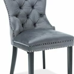 Tuotemerkit August Ruokatuoli - Harmaa Sametti