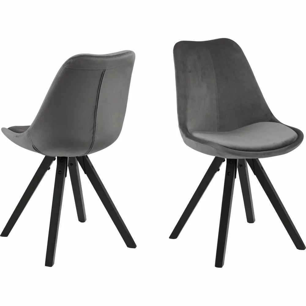 Tuotemerkit Dima Ruokapöydän Tuoli - Tummanharmaa/musta 3 Tuotemerkit Dima Ruokapöydän Tuoli - Tummanharmaa/musta