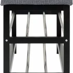 Tuotemerkit Padova Penkki Hyllyllä - Harmaa/musta 10 Tuotemerkit Padova Penkki Hyllyllä - Harmaa/musta -Keittiö- ja ruokapöytätuolit Försäljningsbutik cf5306166122d349d98a2624d7b42d9a23