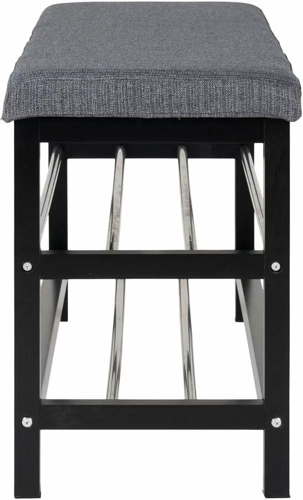 Tuotemerkit Padova Penkki Hyllyllä - Harmaa/musta 5 Tuotemerkit Padova Penkki Hyllyllä - Harmaa/musta - Bild 3