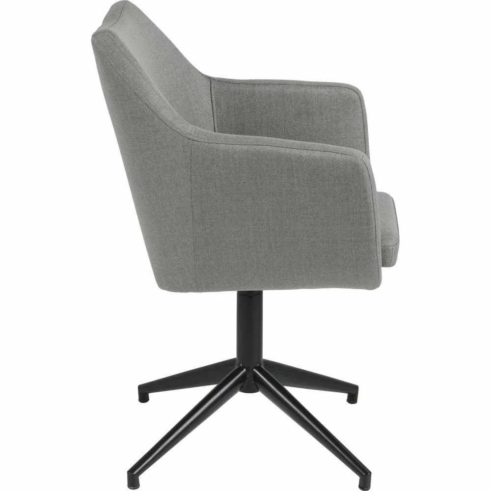 Tuotemerkit Nora Nojatuoli - Vaaleanharmaa/musta 6 Tuotemerkit Nora Nojatuoli - Vaaleanharmaa/musta - Bild 4