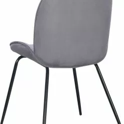 Tuotemerkit Leo Tuoli - Tummanharmaa Sametti -Keittiö- ja ruokapöytätuolit Försäljningsbutik d0d84533650dd0213ba28d046bc22803fd