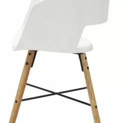 Tuotemerkit Mona-nojatuoli - Valkoinen/puu -Keittiö- ja ruokapöytätuolit Försäljningsbutik d113b5db4b9773ba44f1454f280f89326d