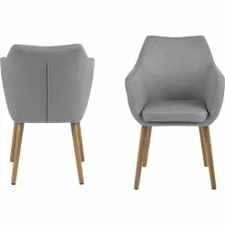 Tuotemerkit Nora Nojatuoli - Harmaa/tammi -Keittiö- ja ruokapöytätuolit Försäljningsbutik d1acc2b8b10e96fc6ea1352093379c1f59