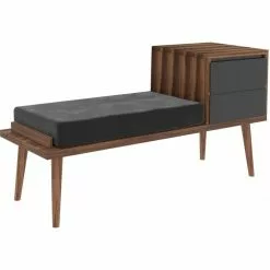 Tuotemerkit Rino-hallikalusteet - Pähkinä/antrasiitti -Keittiö- ja ruokapöytätuolit Försäljningsbutik d1c0544a3c76c63064983587dce4a42122