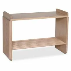 Tuotemerkit Tyylikäs Penkki Kenkähyllyllä - Whitewash