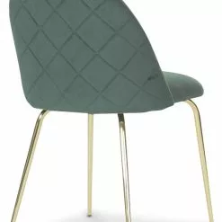 Tuotemerkit Plaza Velvet -tuoli - Vihreä / Messinki -Keittiö- ja ruokapöytätuolit Försäljningsbutik d51537f8cc9d98bfb04624436d7a111c49