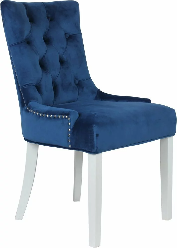 Tuotemerkit Tuva Decotique- Tuoli Kahvoilla - Sametti - Sininen 3 Tuotemerkit Tuva Decotique- Tuoli Kahvoilla - Sametti - Sininen