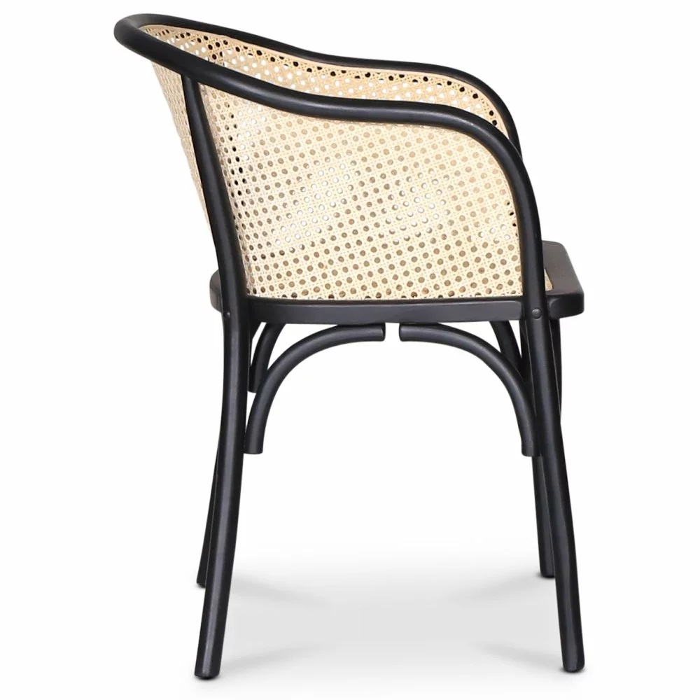 Tuotemerkit Lotusrunkoinen Tuoli - Musta/rottinki 5 Tuotemerkit Lotusrunkoinen Tuoli - Musta/rottinki - Bild 3