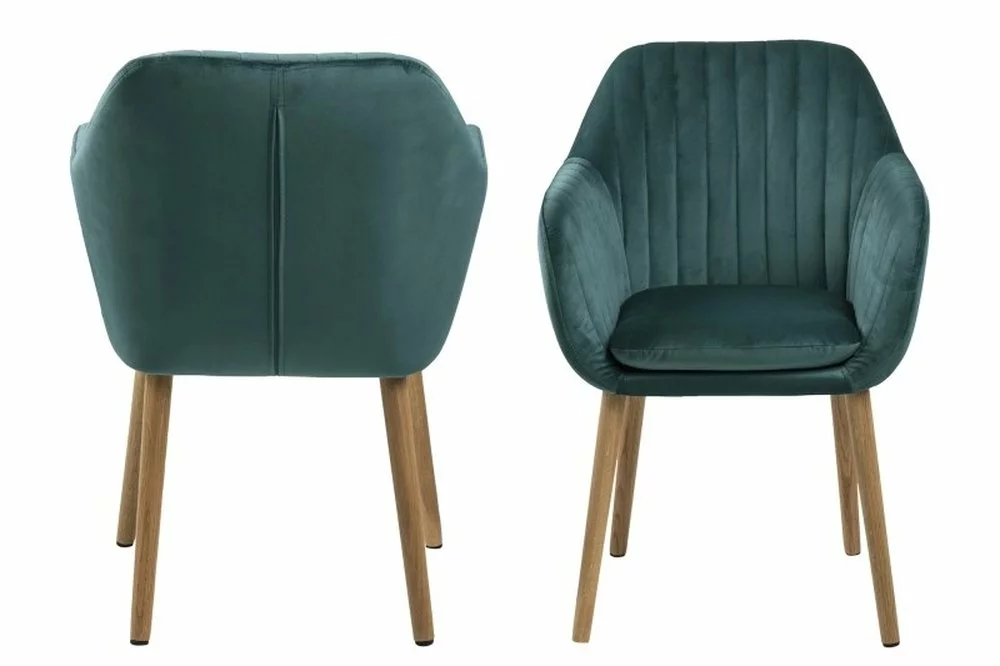 Tuotemerkit Emilia Nojatuoli - Vihreä/tammi 4 Tuotemerkit Emilia Nojatuoli - Vihreä/tammi - Bild 2