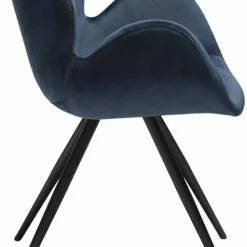 Tuotemerkit Gaia Nojatuoli - Keskiyönsininen -Keittiö- ja ruokapöytätuolit Försäljningsbutik d99bc30ad344688556b4e7551c53f75343