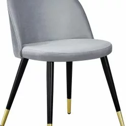 Tuotemerkit Ruokatuoli Zeus - Mattamessinki / Vaaleanharmaa Sametti