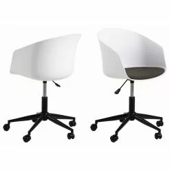 Tuotemerkit Moon Työtuoli - Valkoinen -Keittiö- ja ruokapöytätuolit Försäljningsbutik db5f5fb67e883382f3bb164ad7c19d778b 1