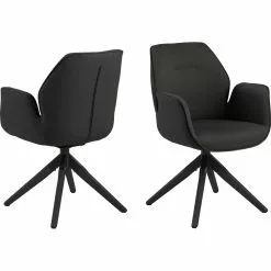 Tuotemerkit Aura-nojatuoli - Tummanharmaa/musta