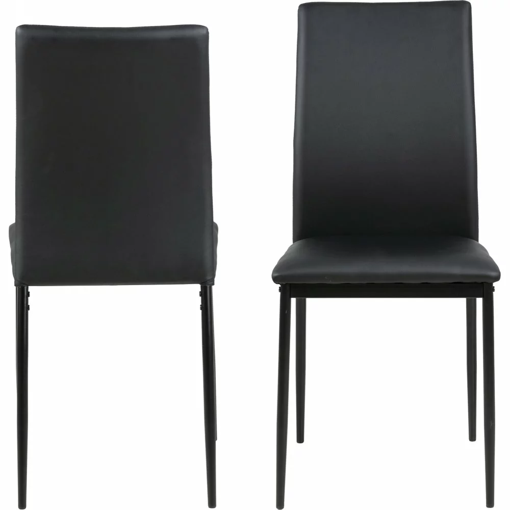 Tuotemerkit Demina Ruokapöydän Tuoli - Musta PU 4 Tuotemerkit Demina Ruokapöydän Tuoli - Musta PU - Bild 2