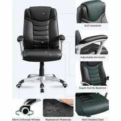 Tuotemerkit Wuhan Työtuoli - Musta -Keittiö- ja ruokapöytätuolit Försäljningsbutik e659390e1d0b5e038c2e0647927748201b