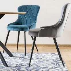 Tuotemerkit Lotus Ruokapöydän Tuoli - Harmaa Sametti -Keittiö- ja ruokapöytätuolit Försäljningsbutik e6d71bfee1cd00d89a40ddae8918e67ffa