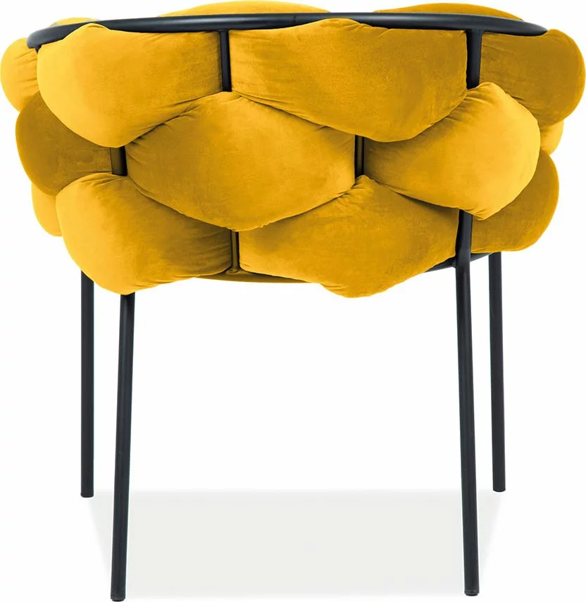 Tuotemerkit Norte Ruokapöydän Tuoli - Oranssi Sametti 4 Tuotemerkit Norte Ruokapöydän Tuoli - Oranssi Sametti - Bild 2