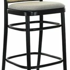 Tuotemerkit No 811 Baarituoli Rottinkiselkänojalla - Valinnainen Rungon Ja Verhoilun Väri