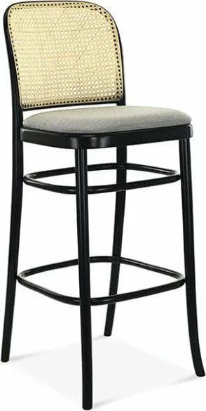 Tuotemerkit No 811 Baarituoli Rottinkiselkänojalla - Valinnainen Rungon Ja Verhoilun Väri 3 Tuotemerkit No 811 Baarituoli Rottinkiselkänojalla - Valinnainen Rungon Ja Verhoilun Väri