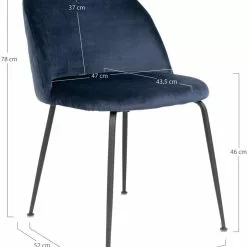 Tuotemerkit Geneve Ruokailutuoli - Sininen/musta -Keittiö- ja ruokapöytätuolit Försäljningsbutik ea2b190c5812af1a859b4585e786bbf087