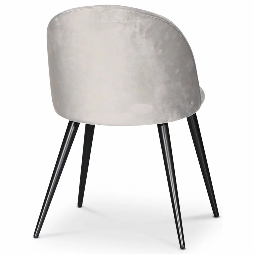 Tuotemerkit Zeus Tuoli - Musta / Vaaleanharmaa Sametti 6 Tuotemerkit Zeus Tuoli - Musta / Vaaleanharmaa Sametti - Bild 4