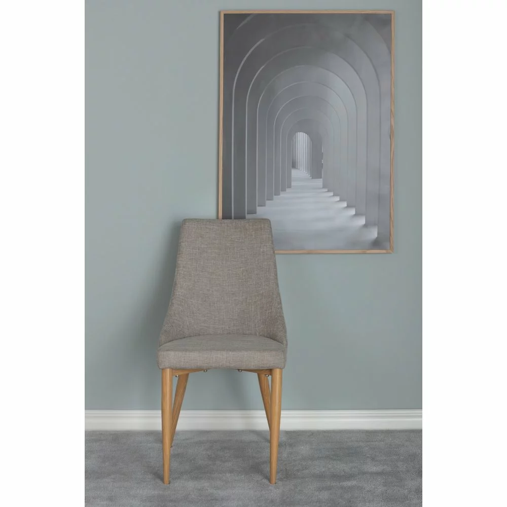 Tuotemerkit Laila Ruokatuoli - Vaaleanharmaa 4 Tuotemerkit Laila Ruokatuoli - Vaaleanharmaa - Bild 2