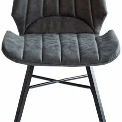 Tuotemerkit Ainutlaatuinen Tuoli - Antrasiitti Vintage-nahkaa (Pu)