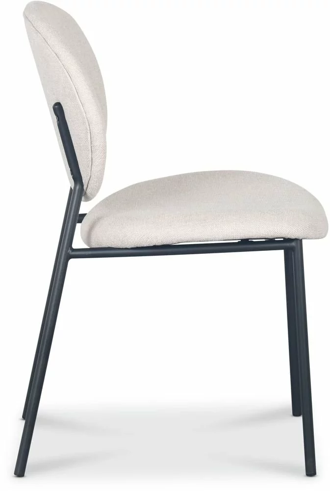 Tuotemerkit Tuftattu Tuoli - Beige Kangas/musta 5 Tuotemerkit Tuftattu Tuoli - Beige Kangas/musta - Bild 3