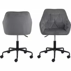 Tuotemerkit Brooke Työtuoli - Harmaa -Keittiö- ja ruokapöytätuolit Försäljningsbutik f2a89e7ef87a16d1d3bc71359a3014a8d4