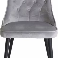 Tuotemerkit Ruokatuoli Zeus - Musta / Vaaleanharmaa Sametti -Keittiö- ja ruokapöytätuolit Försäljningsbutik f2c5cd02252d6f7ba8adb2ddce55d2848d