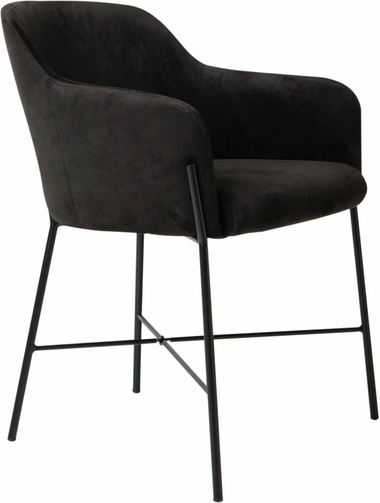 Tuotemerkit Praxis Nojatuoli - Musta Sametti/musta 3 Tuotemerkit Praxis Nojatuoli - Musta Sametti/musta