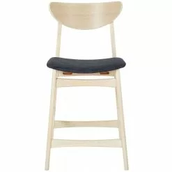 Tuotemerkit Nordic Baarijakkara - Valkoinen Pigmentoitu Tammi/tummansininen Tekstiili -Keittiö- ja ruokapöytätuolit Försäljningsbutik f635bf86950f2683fb970eb17fab6e8350