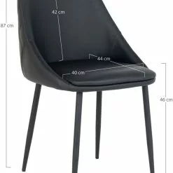 Tuotemerkit Porto Ruokapöydän Tuoli - Musta -Keittiö- ja ruokapöytätuolit Försäljningsbutik f6b90fda875ba962ded630481cab5cc96c