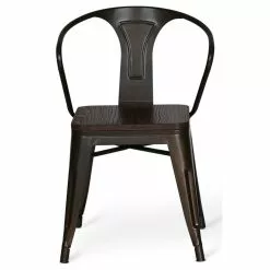 Tuotemerkit Peltinen Industry Adan -tuoli - Saksanpähkinä/Pelti -Keittiö- ja ruokapöytätuolit Försäljningsbutik f740e1b8b3acf8de99c023f427b0c57a61