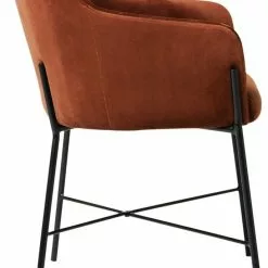 Tuotemerkit Praxis Nojatuoli - Ruosteenvärinen Sametti/musta 7 Tuotemerkit Praxis Nojatuoli - Ruosteenvärinen Sametti/musta -Keittiö- ja ruokapöytätuolit Försäljningsbutik fa4a740b1b602ca35ab4692b2efbc776ba