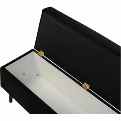 Tuotemerkit Sira Pouf - Musta -Keittiö- ja ruokapöytätuolit Försäljningsbutik fc44409dc371e9dcabe047b6aa62abd667